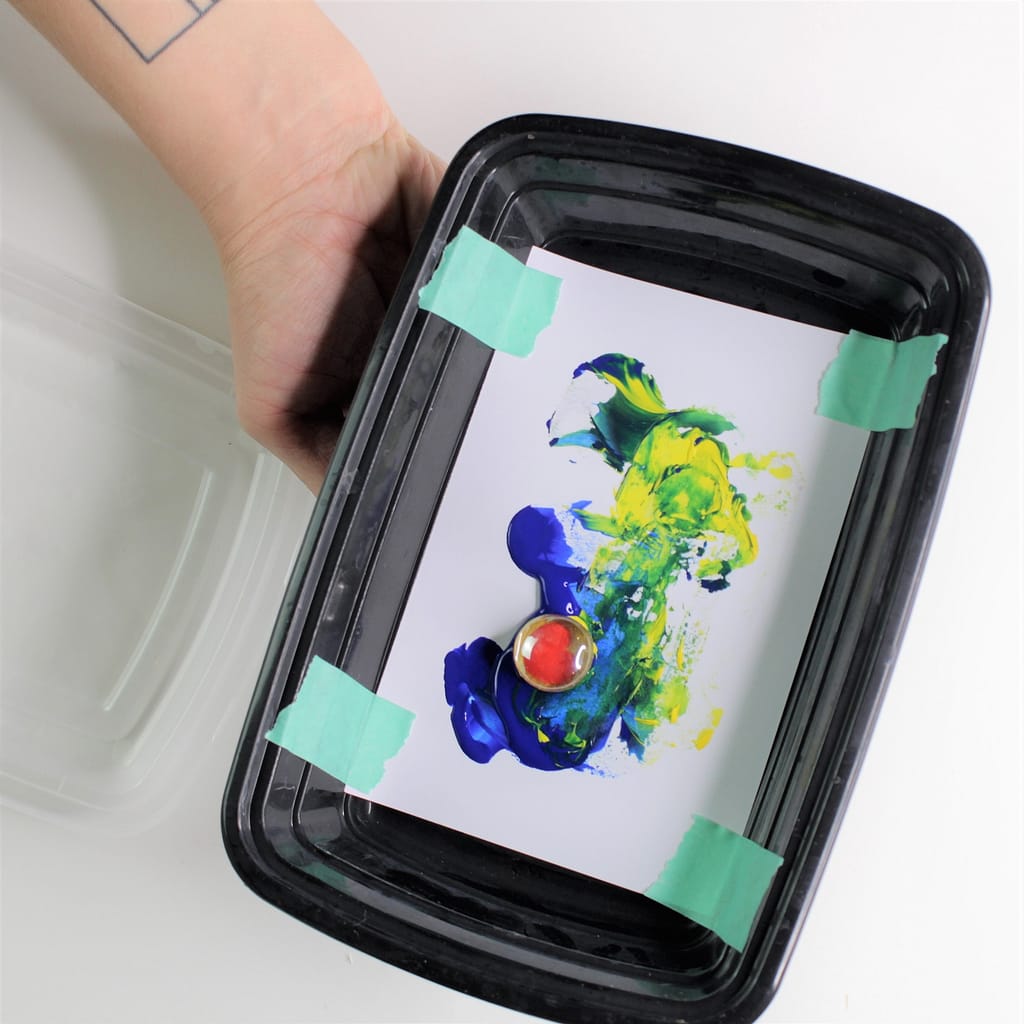 Magnet Painting For Kids A STEAM Project Grow Good Humans   Magnet Painting Pulling Magnets Without Lid By Abbie Ulstad 