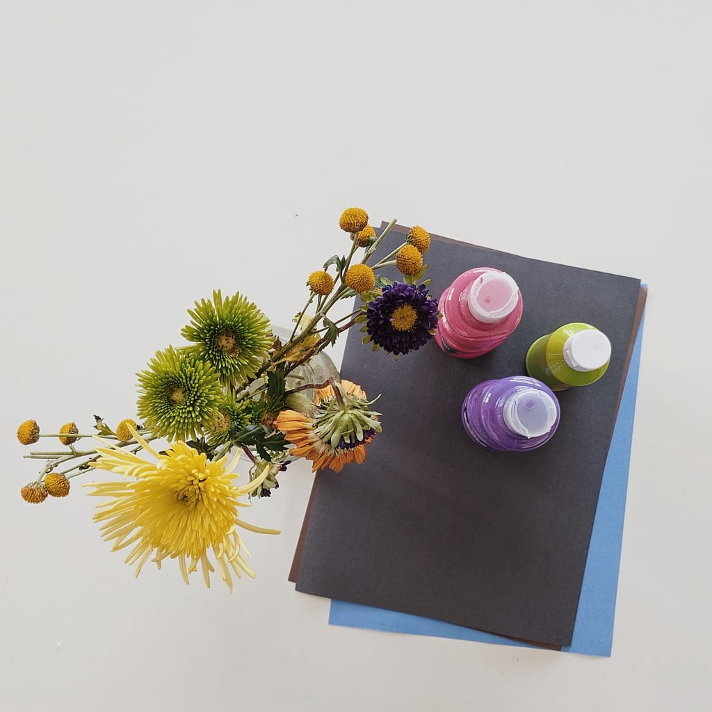 Painting with Flowers _ Material Flat Lay _ Abbie Ulstad _ GGH