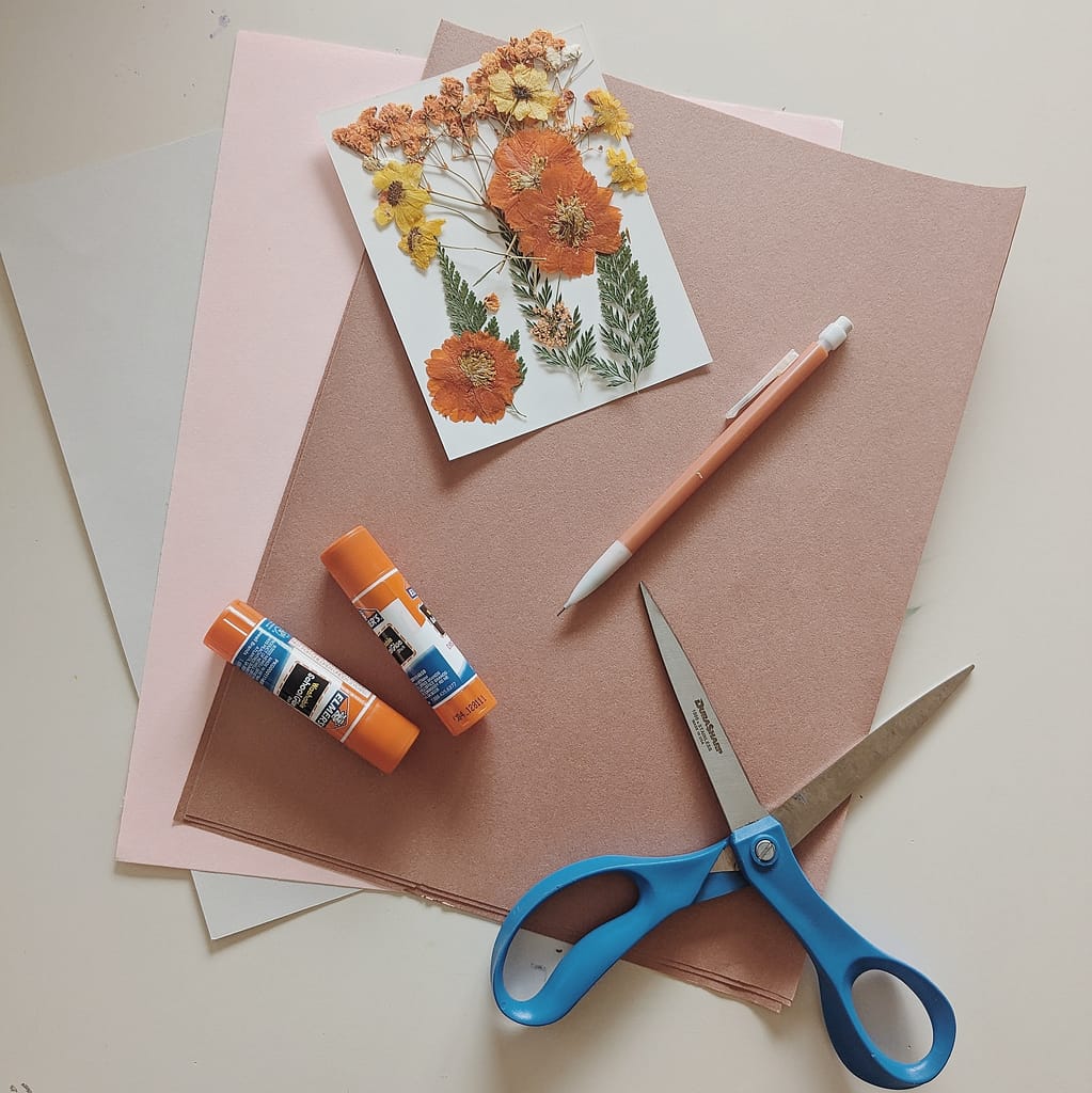 Flower Bouquet Cards _ Material Flat Lay _ Abbie Ulstad _ GGH