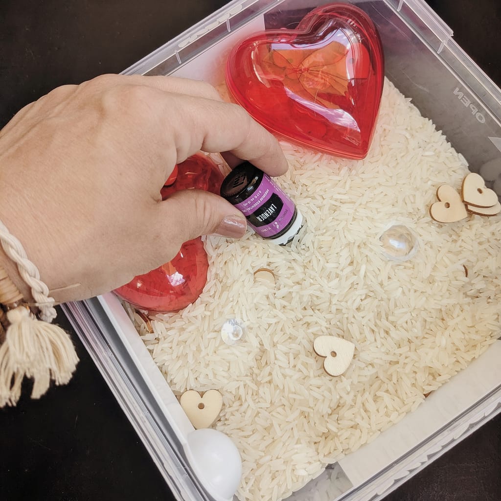 Scented Rice Sensory Bin _ Essential Oil in Rice _ Abbie Ulstad _ GGH