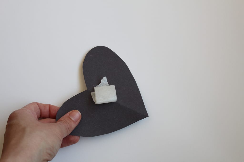 Negative Space Hearts Valentine's Day Craft For Kids