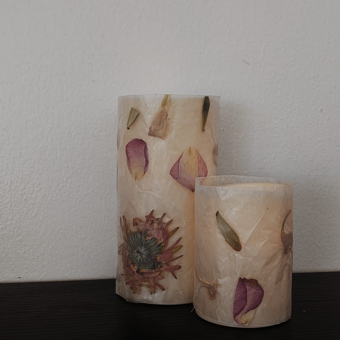 Dried Flower Candles _ Completed Project on Display _ Abbie Ulstad _ GGH