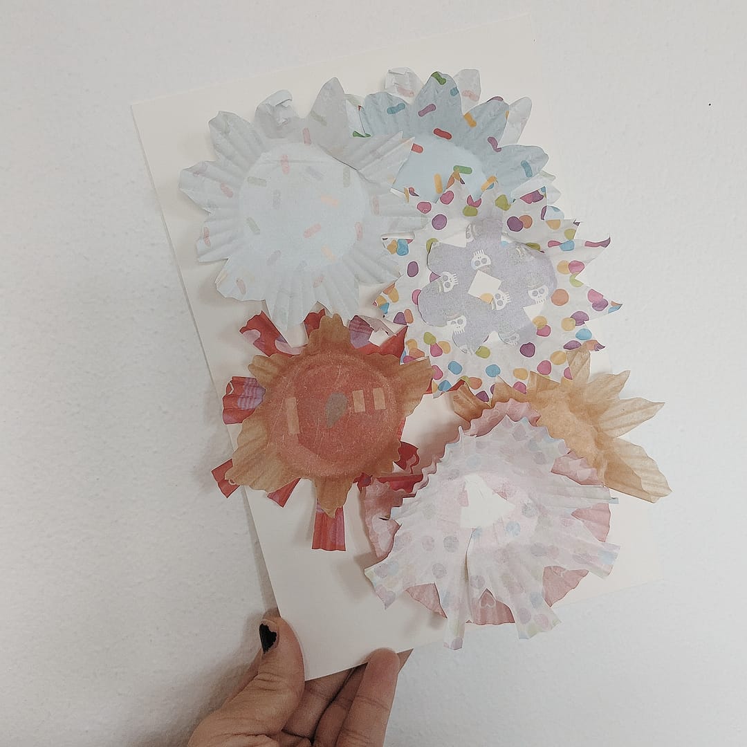 Bouquet Collages _ Completed Flower Collage _ Abbie Ulstad _ GGH