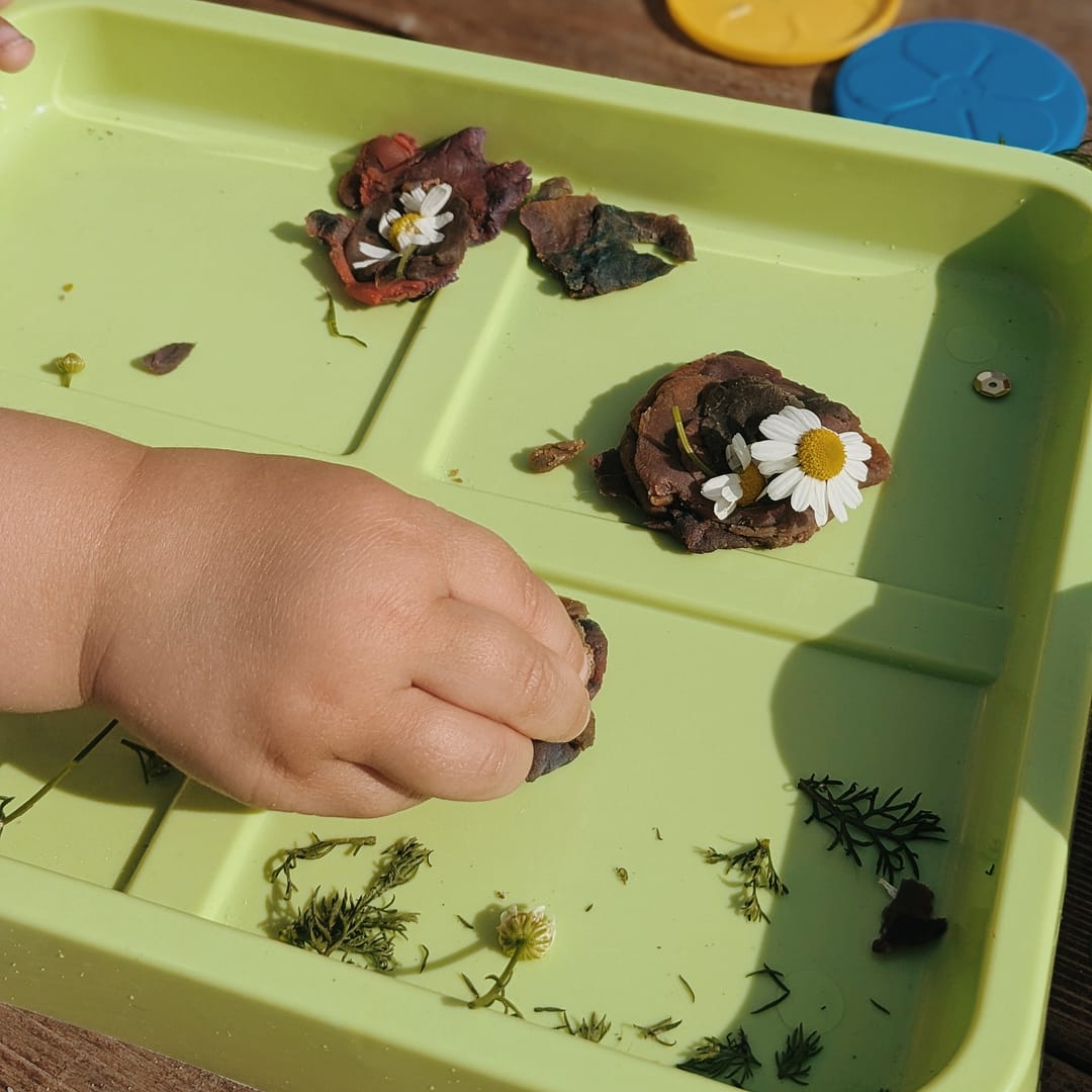 Outdoor Playdough _ close up of play _ Abbie Ulstad _ ggh