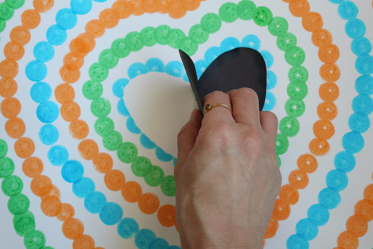 Dot Painting Heart Final by Abbie Ulstad