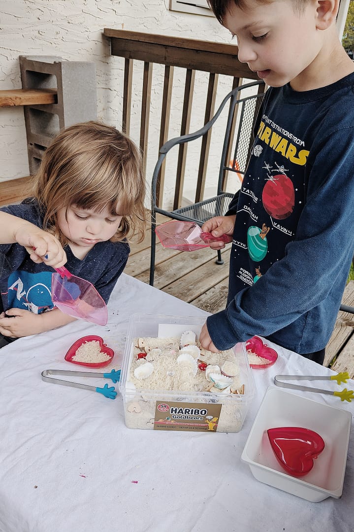 Scented Rice Sensory Bin _ Play in Progress _ Abbie Ulstad _ GGH