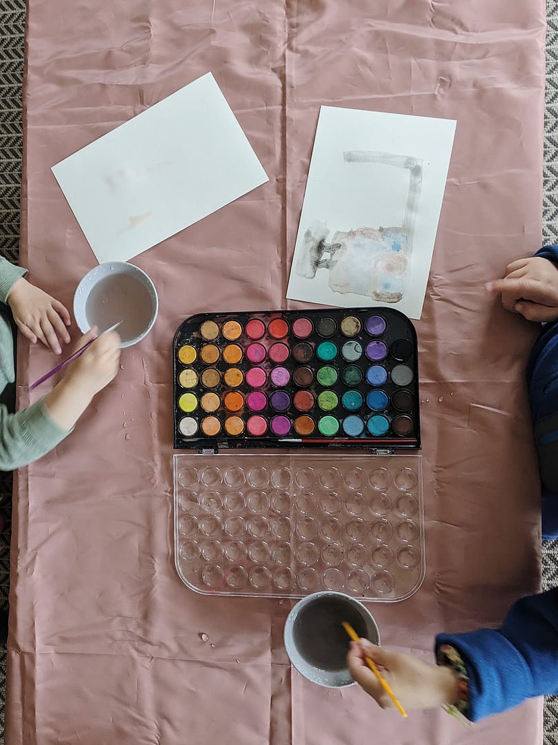 Nature School Paintings _ Painting in Process with Rain Water _ Abbie Ulstad _ GGH